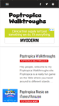 Mobile Screenshot of poptropicawalkthroughs.com